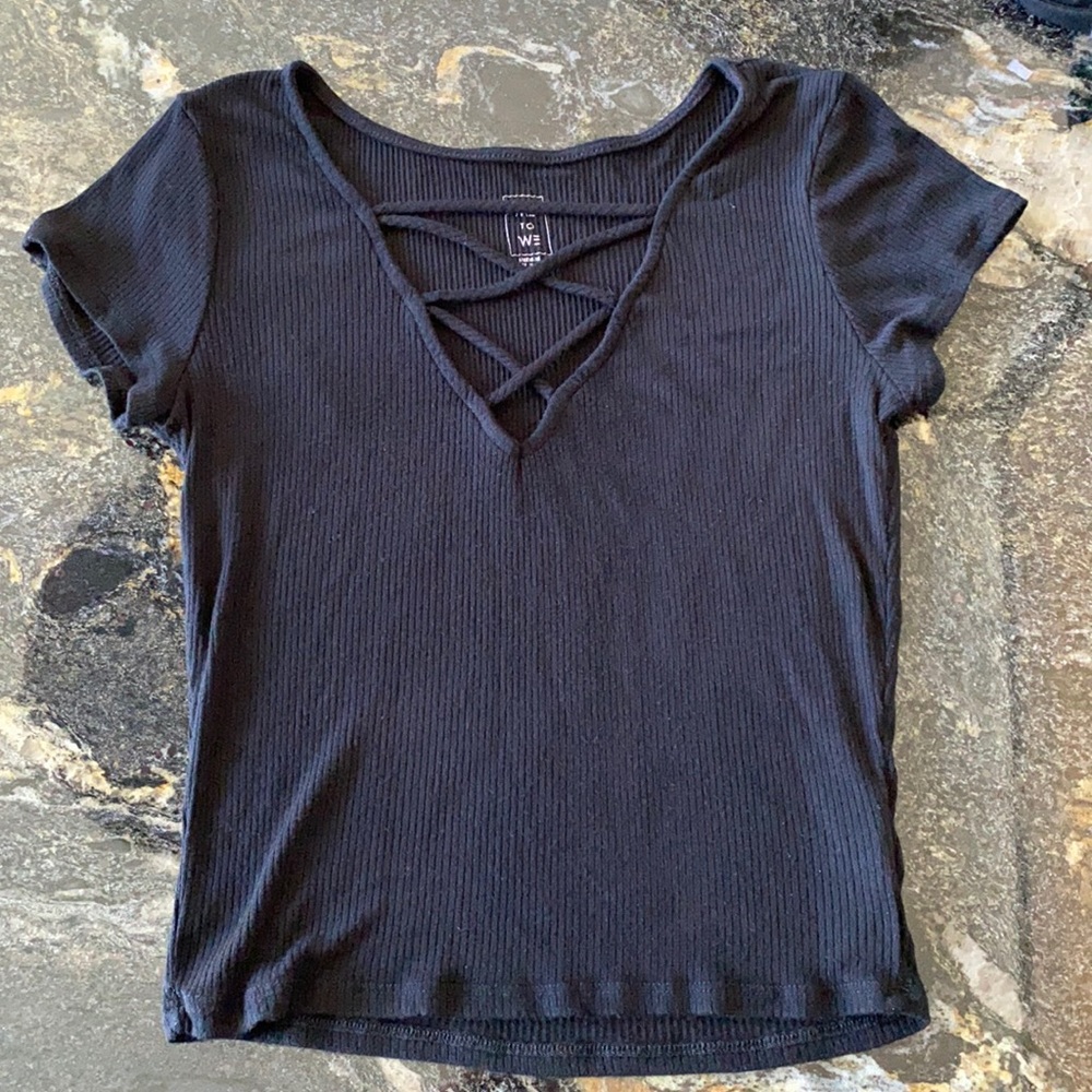 Pac Sun slightly cropped t shirt